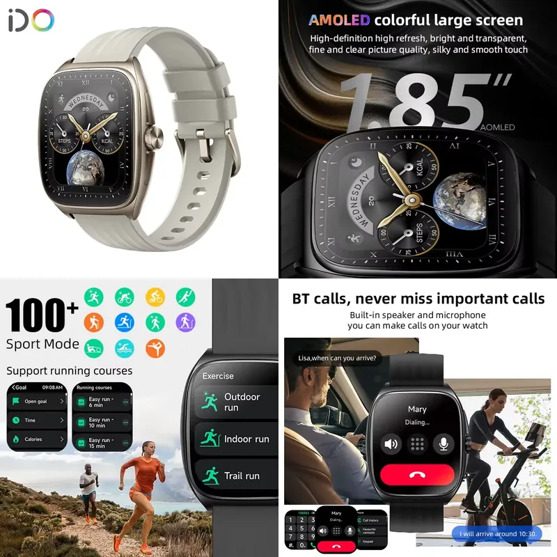 Smartwatch Watches For Men - 2025 Mode Mannen Smartwatch Fabrikant 1.85