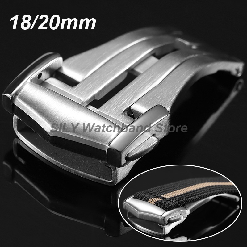 Watches Omega - Roestvrijstalen vouwsluiting, mat, zilverkleurig, mat afgewerkt,