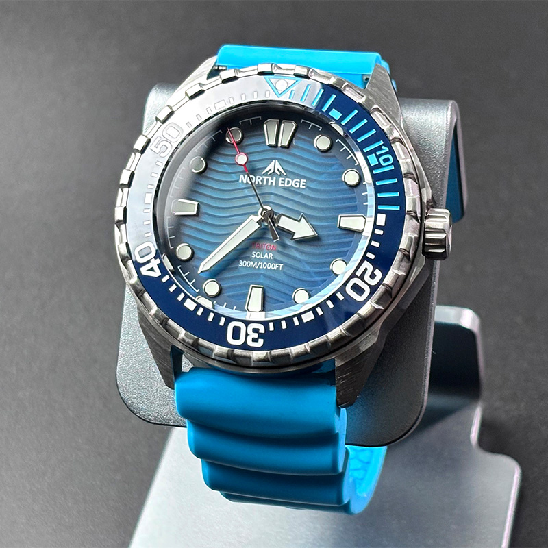 Solar Powered Watch - NORTH EDGE 2026 Nieuwe TRITON Duikhorloge