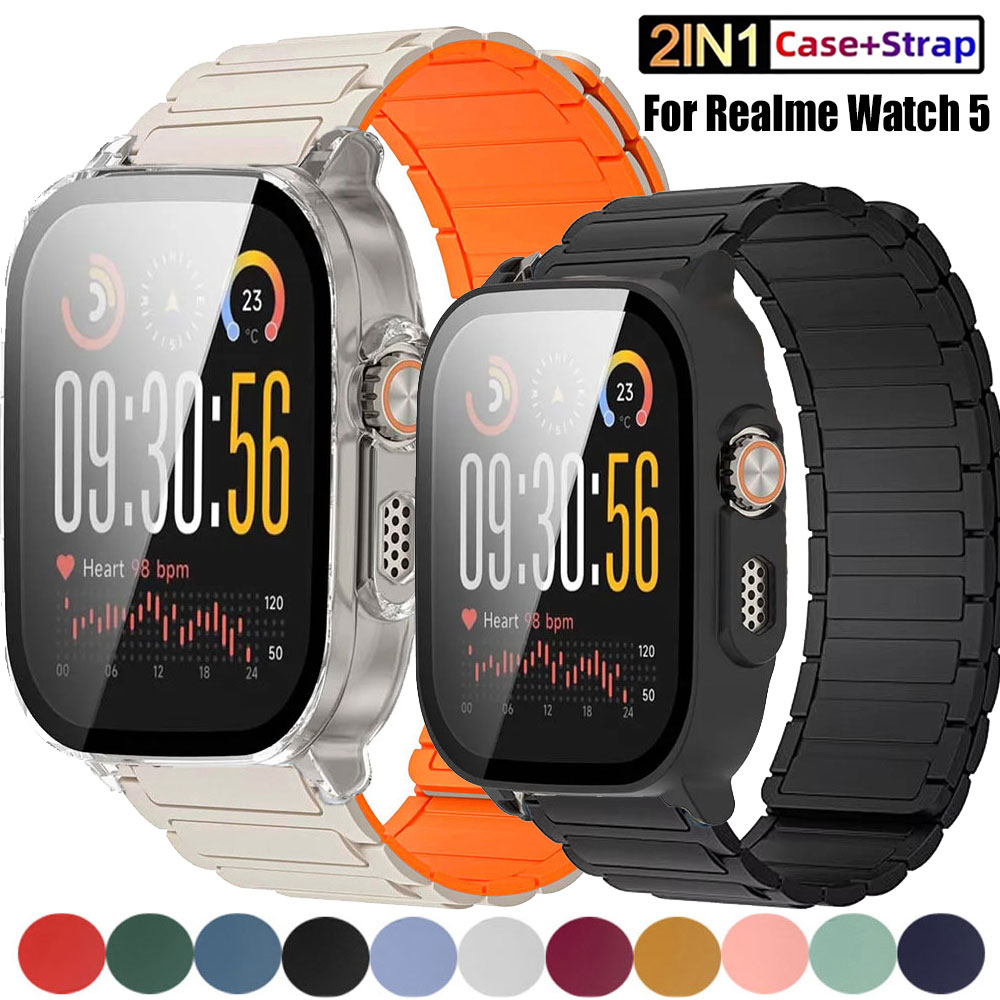 Watch S Realme - Magnetische bandjes Doorzichtige hoes voor Realme