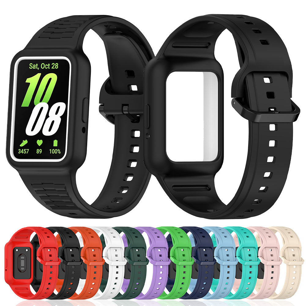 Huawei Smartwatch Watch Fit - Horlogeband + beschermhoes voor Samsung Galaxy