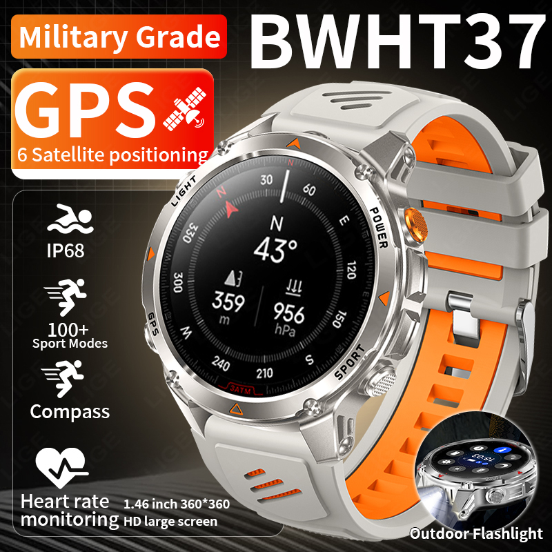 Smartwatch Watches For Men - LUIK Robuuste GPS Track Smart Horloge