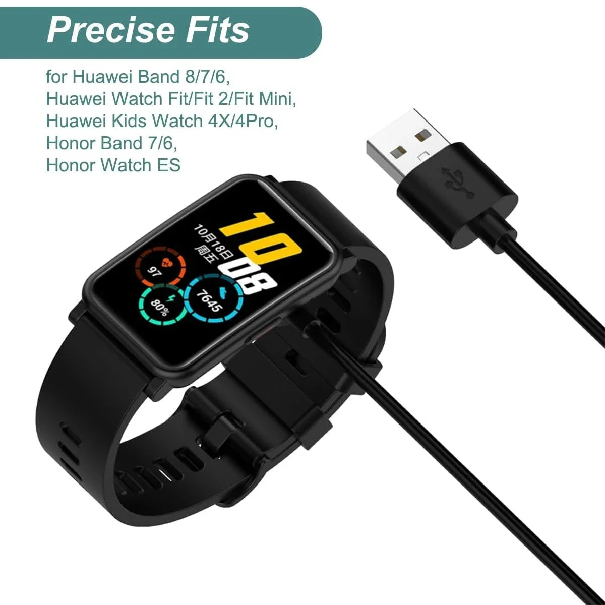 Huawei Smartwatch Watch Fit - Smartwatch Oplader Vervanging voor Huawei Band