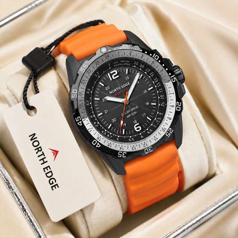 Solar Powered Watch - NORTH EDGE EVOQUE2 Horloge op zonne-energie