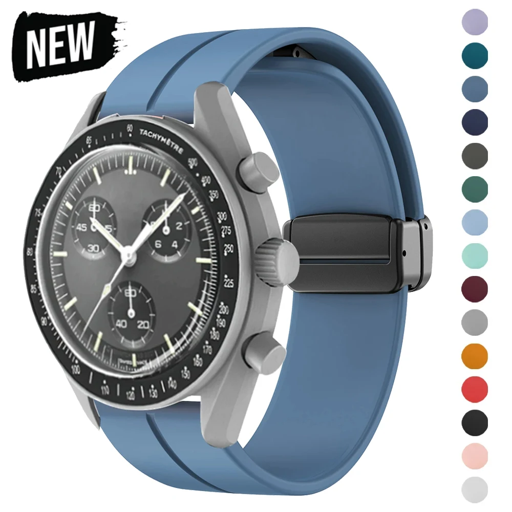 Watches Omega - Siliconen Band Voor Omega X Staal