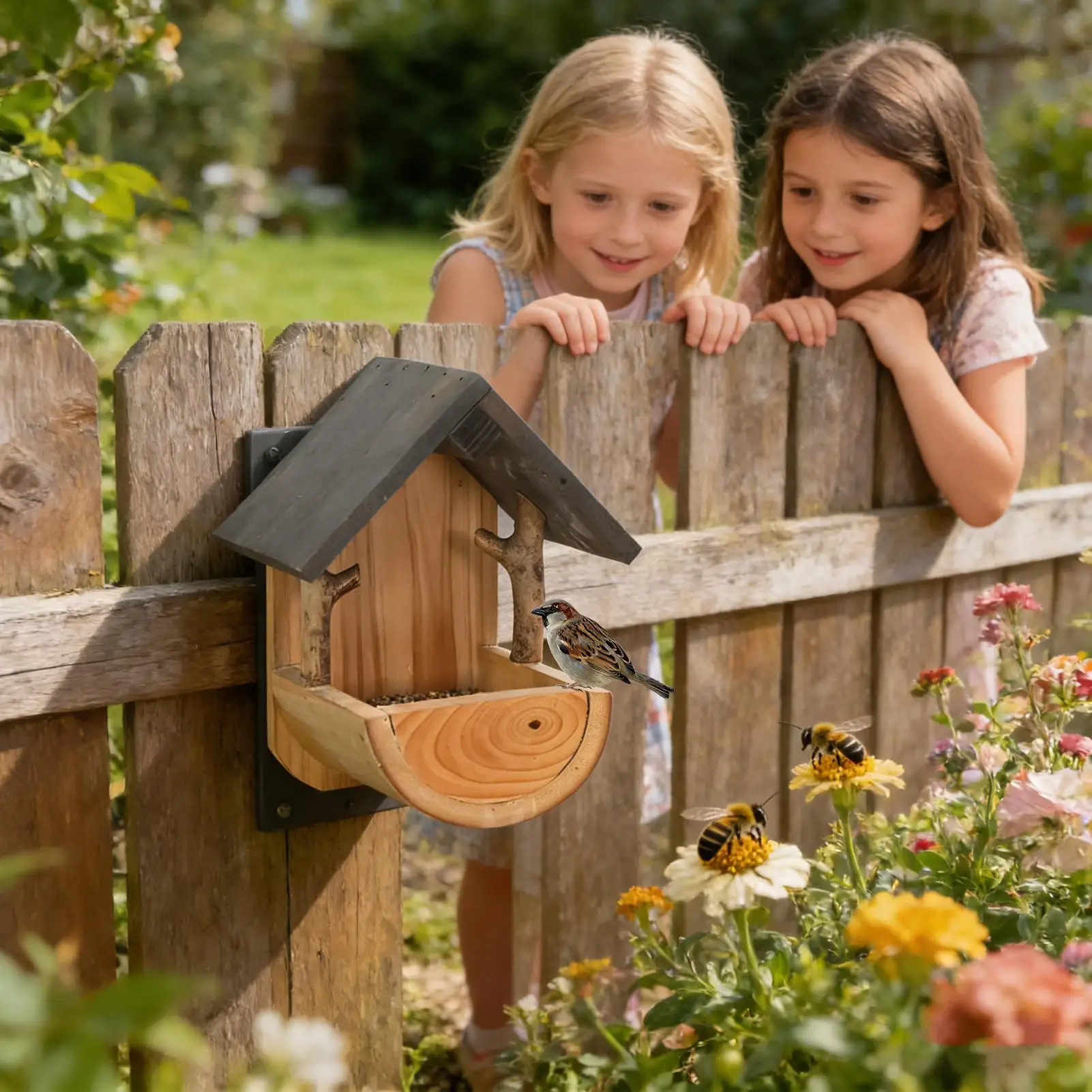 Wandmontage houten vogelvoeder - Watch S recensie en prijs