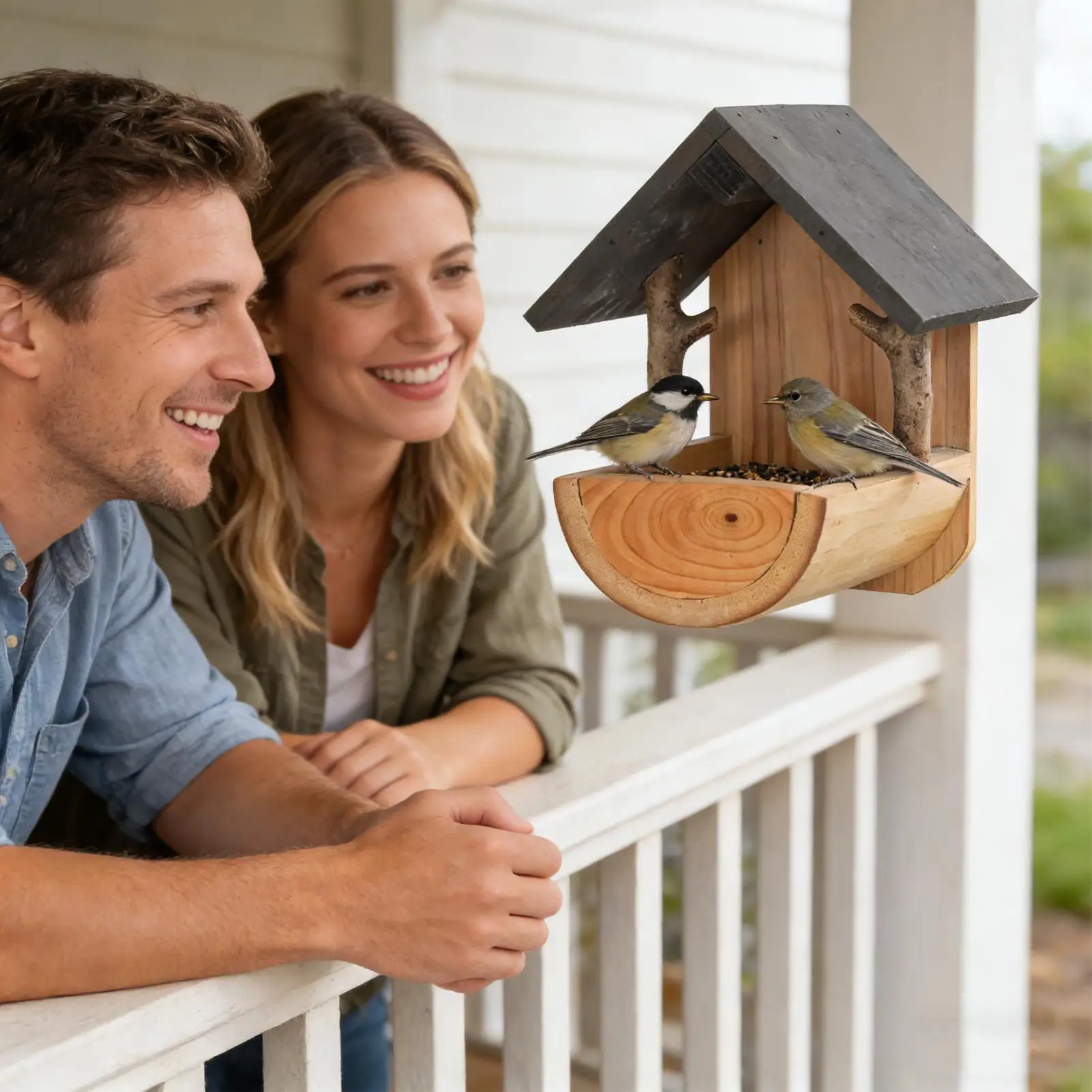 Wandmontage houten vogelvoeder - Watch S recensie en prijs
