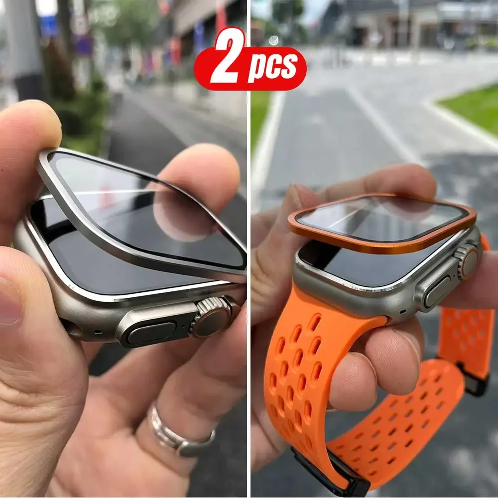 2 STKS Titanium Metalen Frame  - Smartwatch Watches For Men recensie en prijs