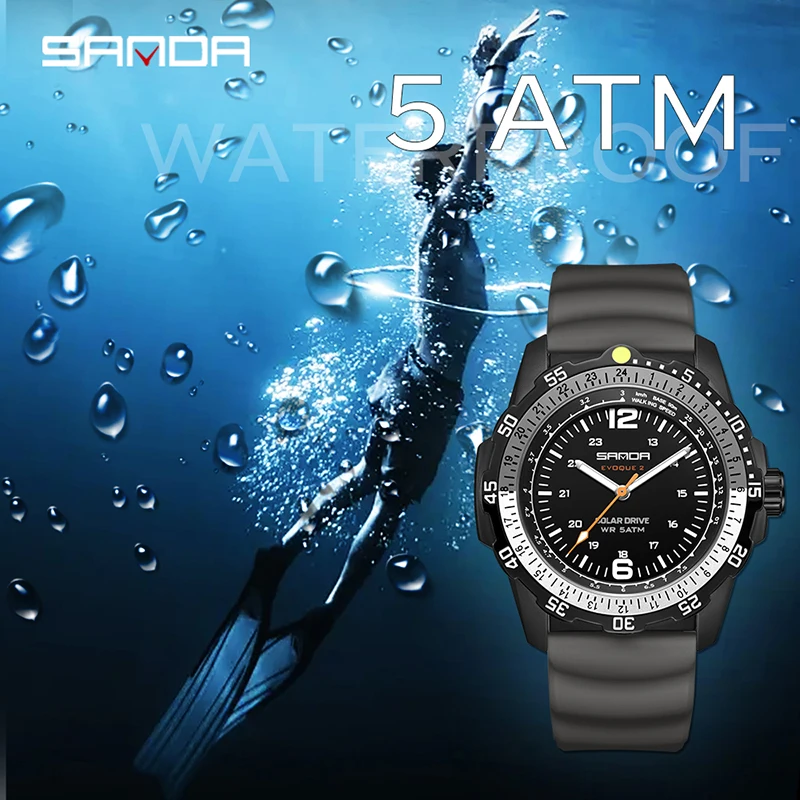 SANDA Luxe nieuwe herenhorloge - Solar Powered Watch recensie en prijs