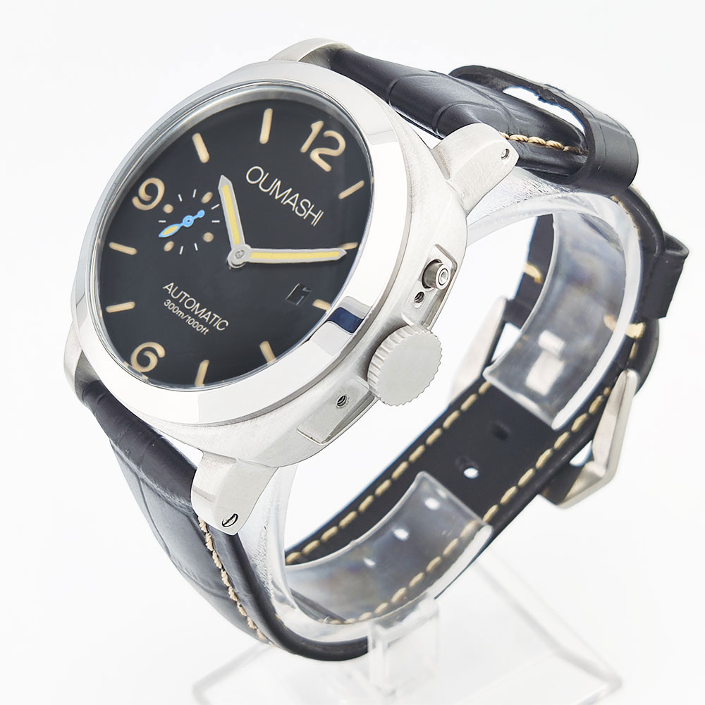 44 mm herenhorloge Seagull ST2 - Leather Watch Strap recensie en prijs