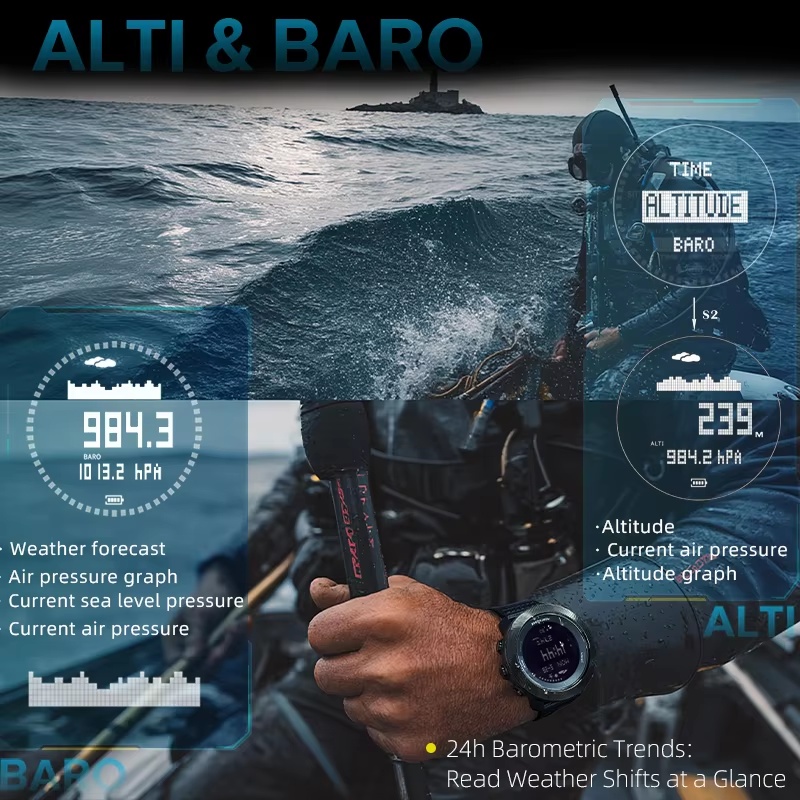 NORTH EDGE ABYSS Heren Duikhor - Solar Powered Watch recensie en prijs