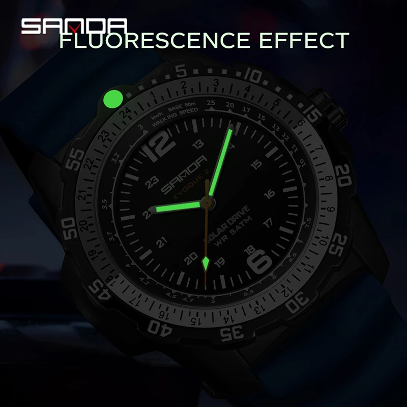 SANDA Nieuw luxe herenhorloge  - Solar Powered Watch recensie en prijs