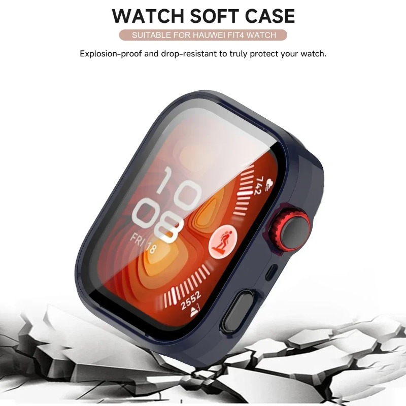 Siliconen PC Case + Glas Voor  - Huawei Smartwatch Watch Fit recensie en prijs