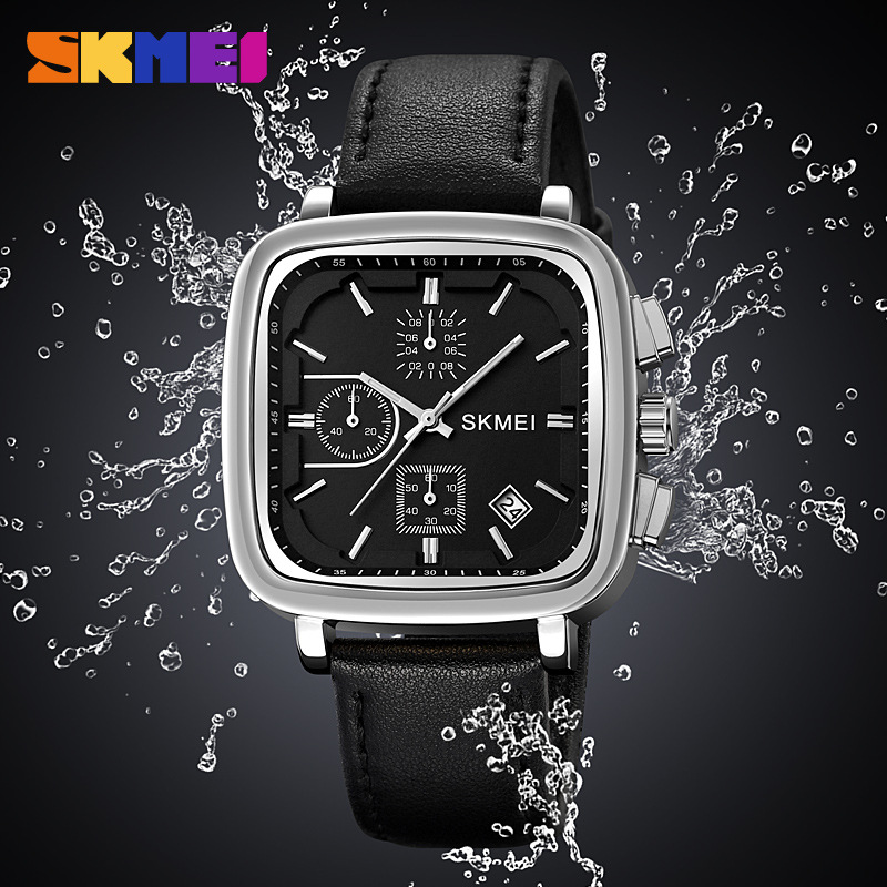 Vierkant herenhorloge quartz w - Leather Watch Strap recensie en prijs