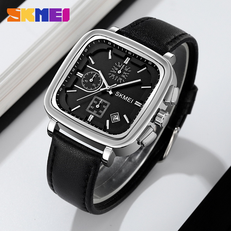 Vierkant herenhorloge quartz w - Leather Watch Strap recensie en prijs