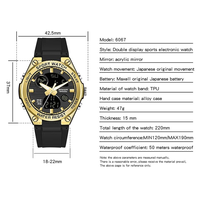 Sanda Merk G Stijl Led Digitaa - Solar Powered Watch recensie en prijs