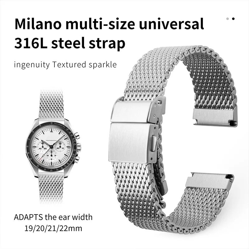 Geweven mesh Milanese 316L roe - Tissot Watches Smartwatch recensie en prijs