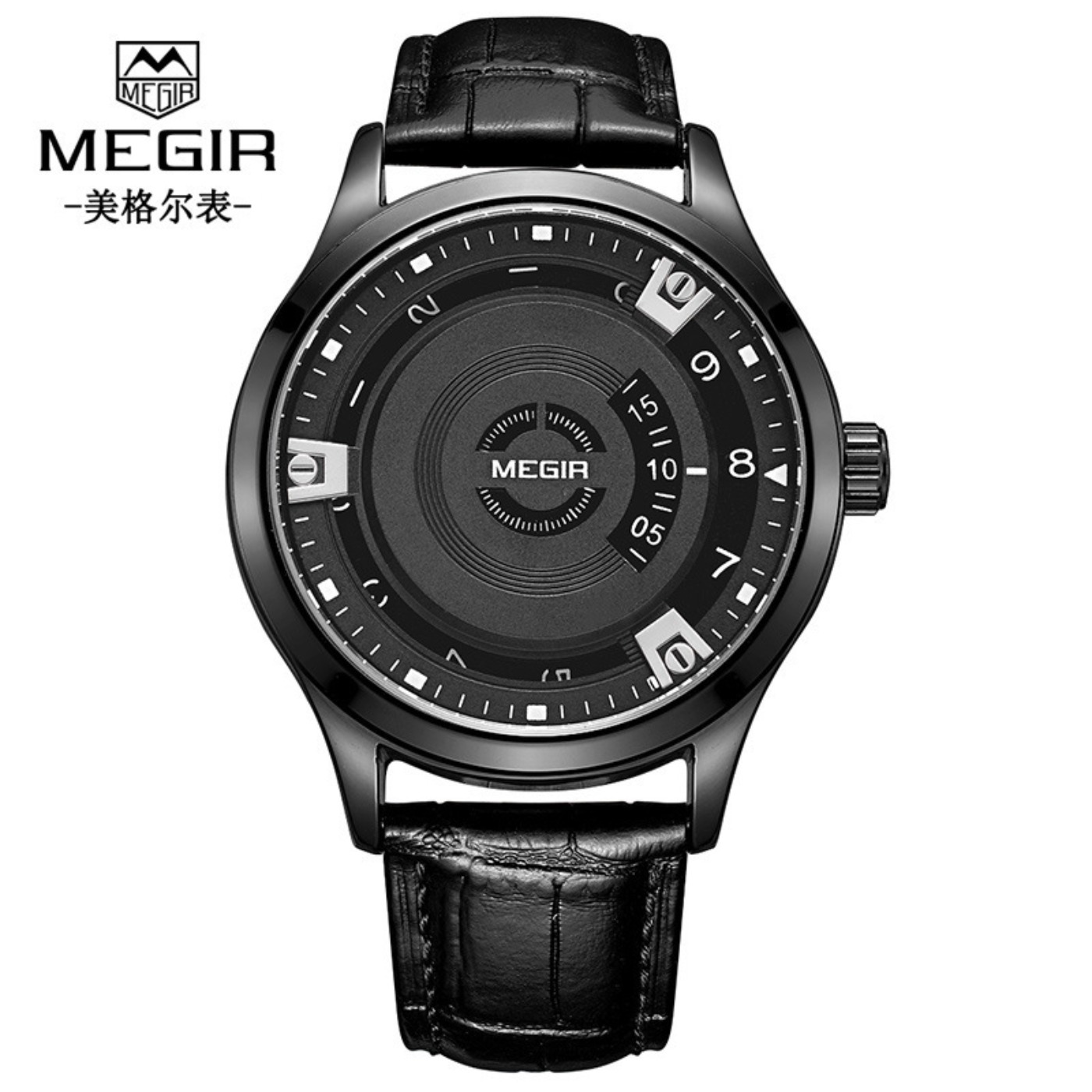 MEGIR Mannen Horloges Luxe Led - Leather Watch Strap recensie en prijs