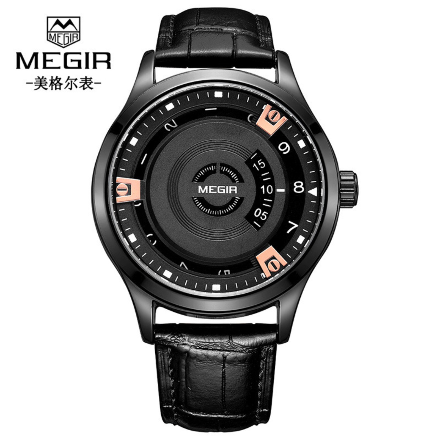 MEGIR Mannen Horloges Luxe Led - Leather Watch Strap recensie en prijs