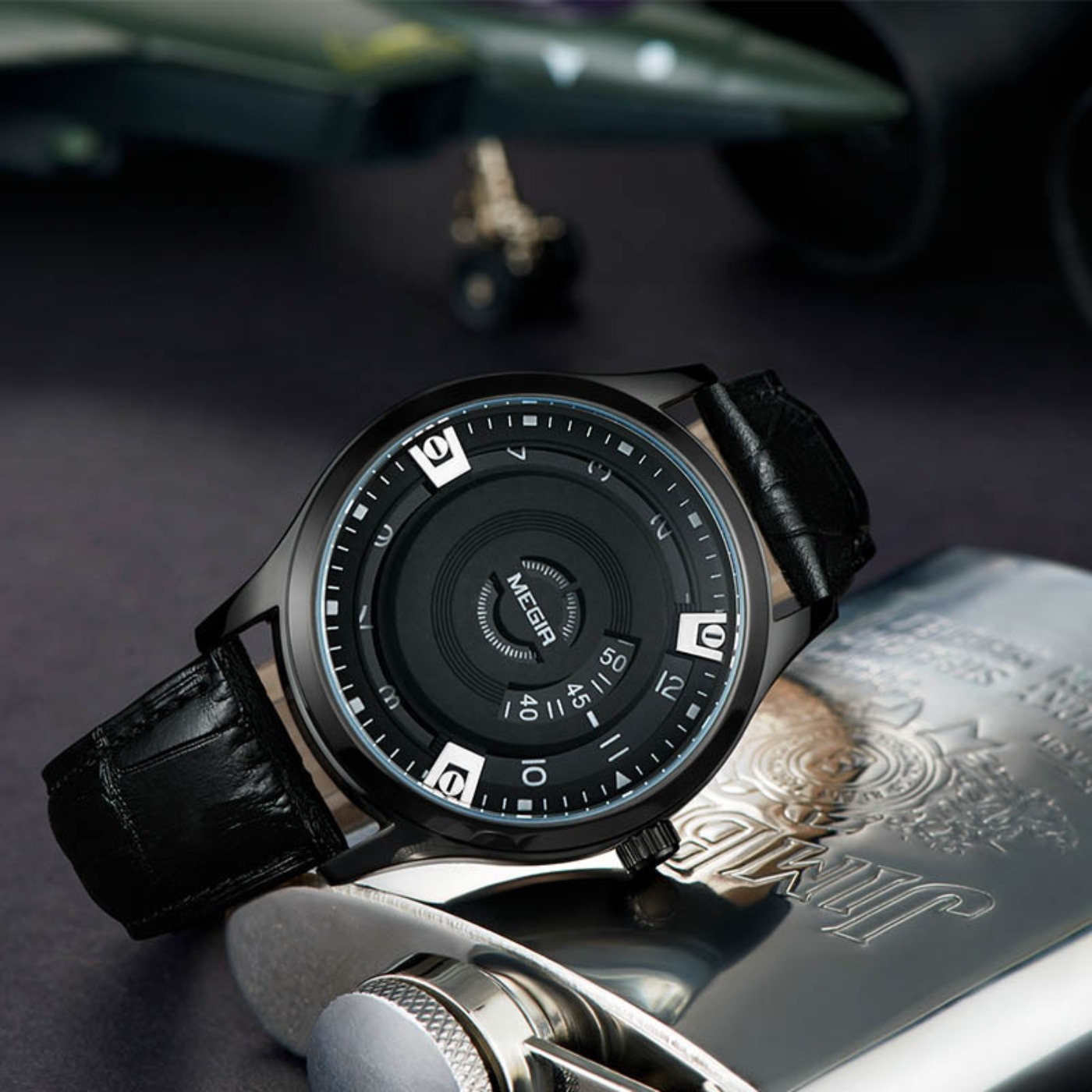 MEGIR Mannen Horloges Luxe Led - Leather Watch Strap recensie en prijs