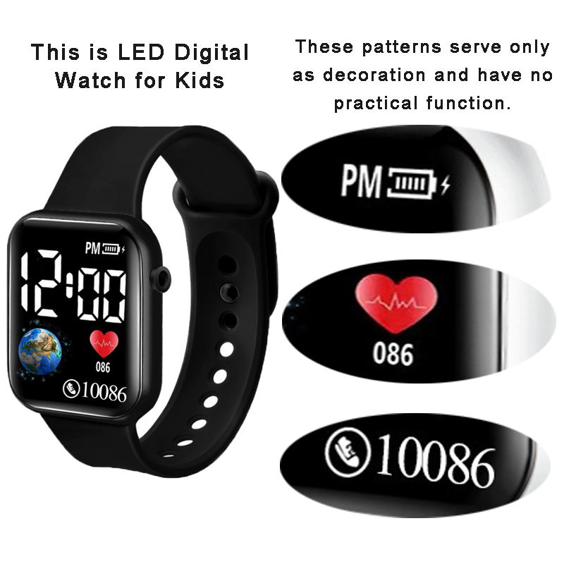 YIKAZE kinderhorloges LED digi - Smartwatch Watches For Girls recensie en prijs