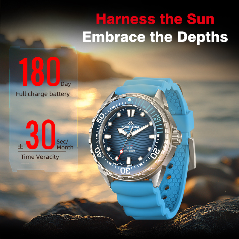 NORTH EDGE 2025 Nieuwe TRITON  - Solar Powered Watch recensie en prijs