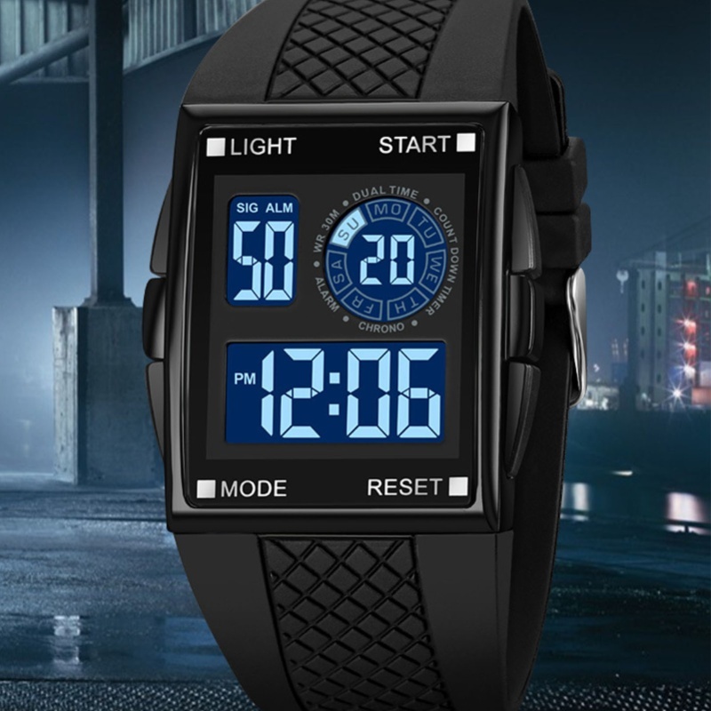 Digitaal sporthorloge Waterdic - Leather Watch Strap recensie en prijs