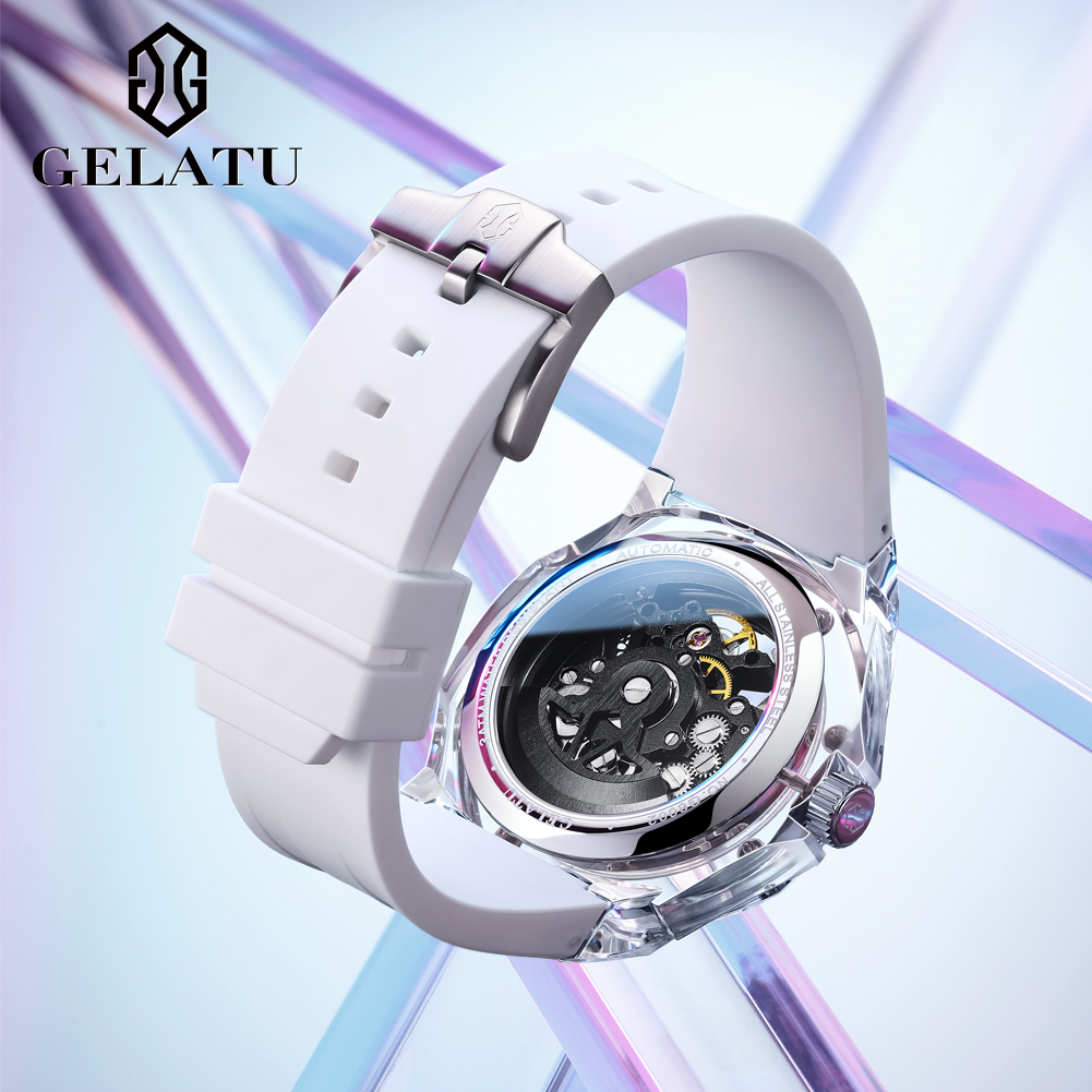 GELATU 8002 automatisch mechan - Leather Watch Strap recensie en prijs