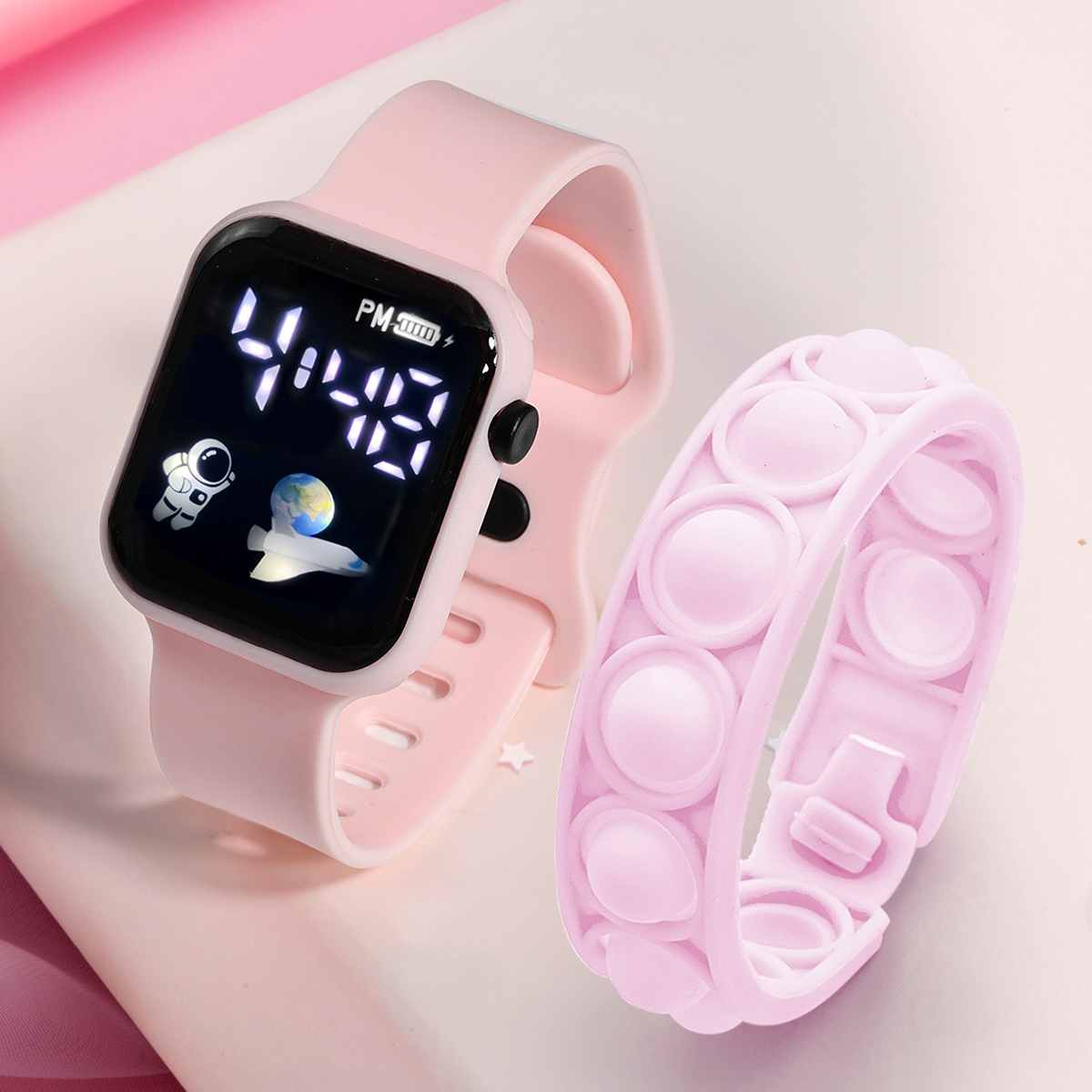 2 Stuks Kinder Slim Horloge Ar - Smartwatch Watches For Girls recensie en prijs